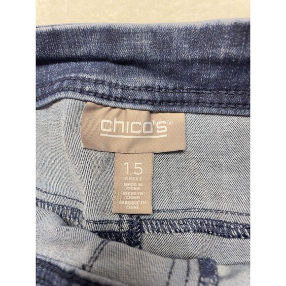 Chico’s Pull On Ankle Stretch Jeans Women’s Size 1.5 (W33) - Picture 4 of 11